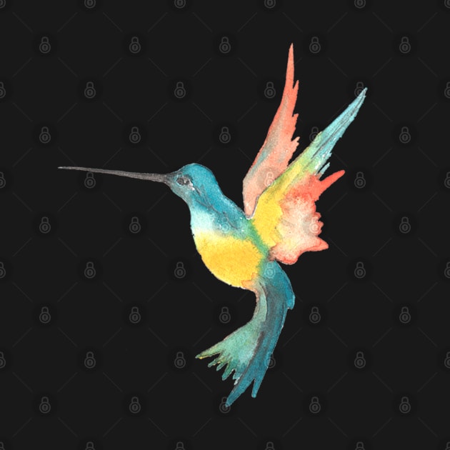 Colorful Colibri by Happy Art Designs