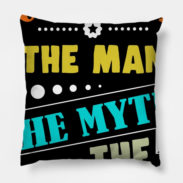 Grandpa The Man The Myth The Bad Influence - father_s day Pillow by Simpsonfft