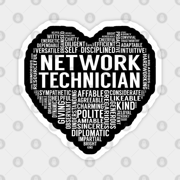 Network Technician Heart Magnet by LotusTee