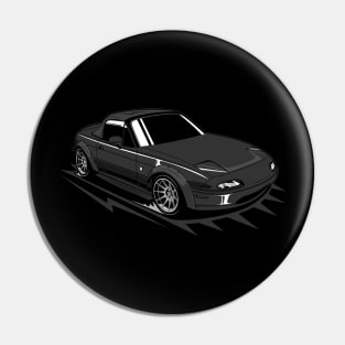 Black miata classic Pin