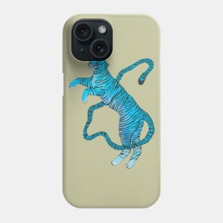 Big blue tiger cat Phone Case