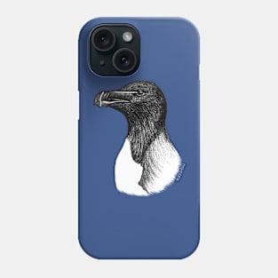 Razorbill (Alca torda) - blue Phone Case