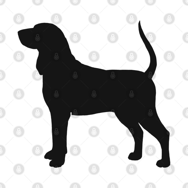 Coonhound Silhouette by Coffee Squirrel