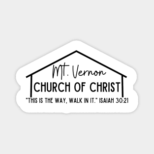 Mount Vernon Church of Christ - Version 1 Magnet