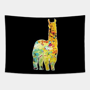 Funny giraffe colorful tshirt Tapestry