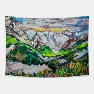 Caucasus Mountains Tapestry