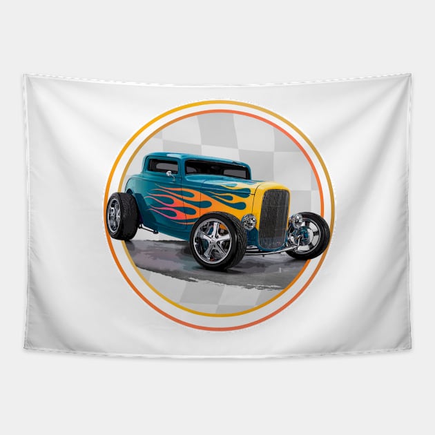 1930 Ford Coupe Hot Rod Tapestry by Wilcox PhotoArt