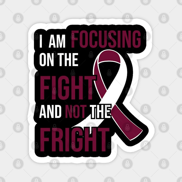 Head And Neck Cancer Awareness Ribbon for a Cancer Survivor Magnet by jkshirts