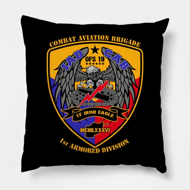 Combat Aviation Brigade, 1st Armored Division Pillow by MBK