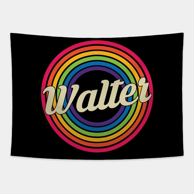 Walter - Retro Rainbow Style Tapestry by MaydenArt