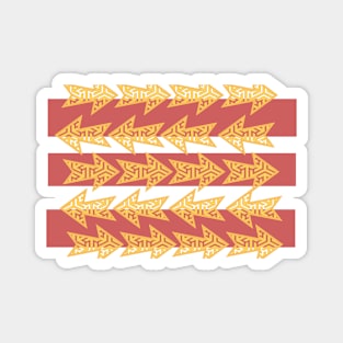 Seamless Arrow Pattern Magnet