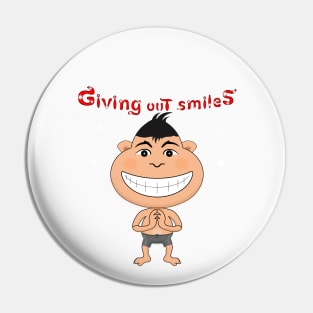 Children giving out smiles Pin