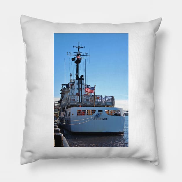 The Diligence At Homeport Pillow by Cynthia48