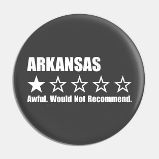 Arkansas One Star Review Pin