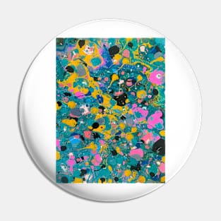 Colorful Garden abstract pouring Pin