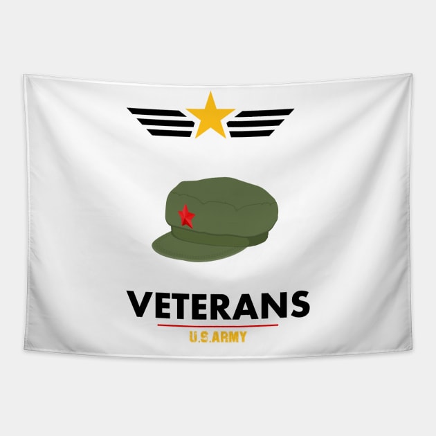 U.S. Veteran Tapestry by barwarrior