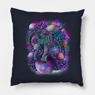 Elephant Cosmic Pillow