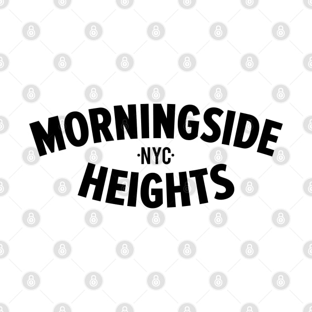 Morningside Heights Manhattan Logo -  Authentic NYC Vibes - Minimal Style by Boogosh