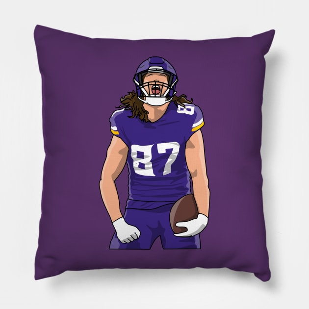 Te hockenson Pillow by Rsclstar