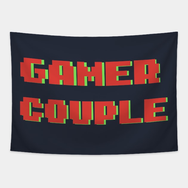 Gamer Couple - Red/Green Tapestry by The Nerd Couple