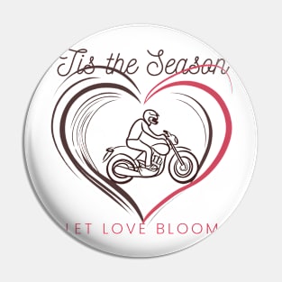 Biker 'Tis the Season Pin