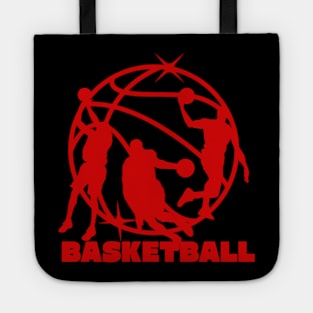 Basketball Red Tote