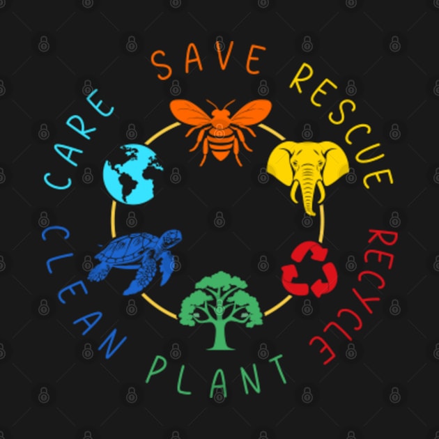 Save Bees Rescue Animals Recycle Plastic Earth Day 2024 by GreenCraft