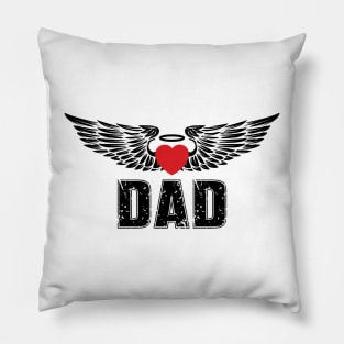 Dad Is An Angel In The Sky (Remember Lost Dads) v2 Pillow