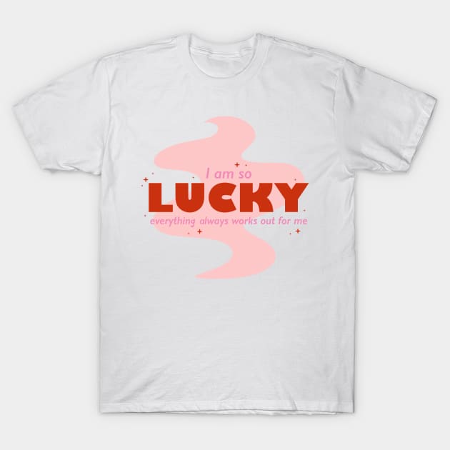 Girls White Lucky Logo T-Shirt