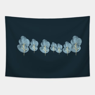 Abstract tree line Tapestry