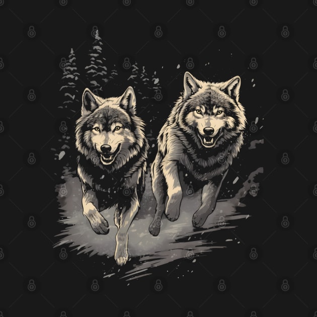 Grey Wolves Wolf Animals Adventure by Trippycollage