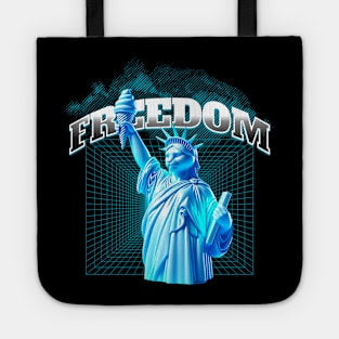 liberty statue parody cat Tote