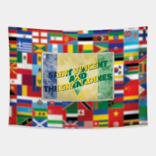 Saint Vincent and the Grenadines Vintage style retro souvenir Tapestry