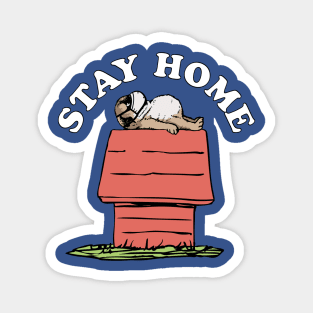 Pug Stay Home Magnet