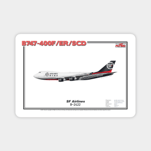 Boeing B747-400F/ER/SCD - SF Airlines (Art Print) Magnet