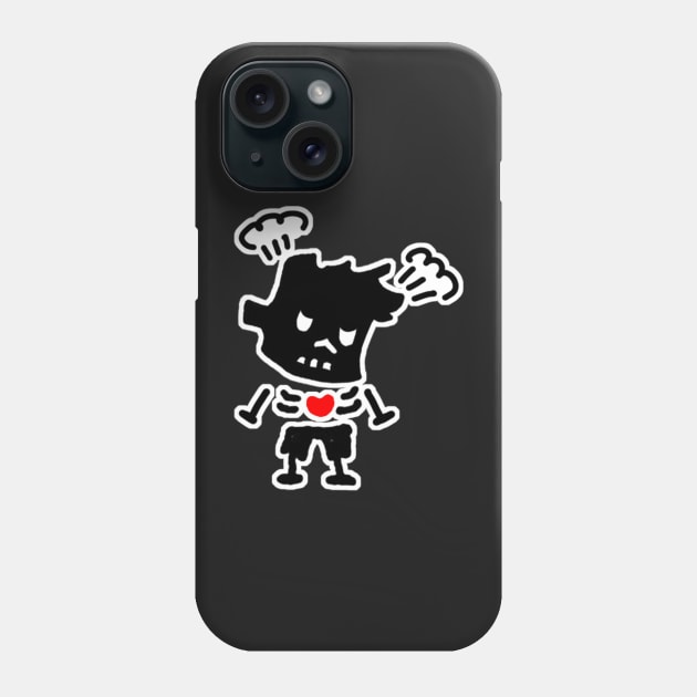 angry zombie boy Phone Case by COOLKJS0