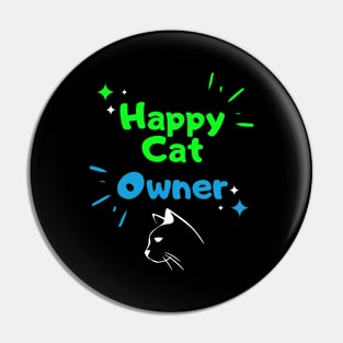 Happy Cat Owner Pin