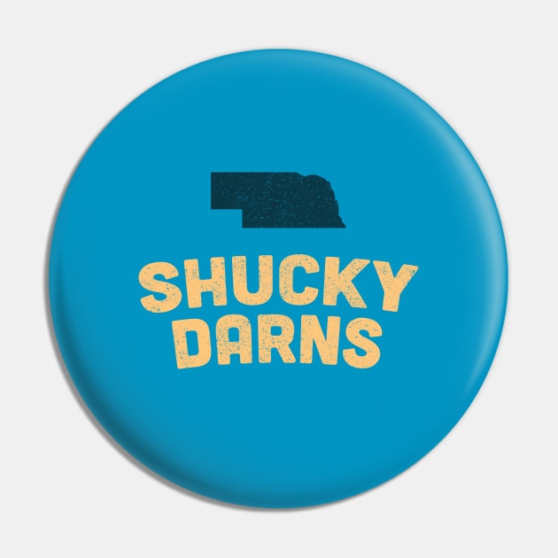 Shucky Darns Nebraska Corn Pun Pin by Commykaze