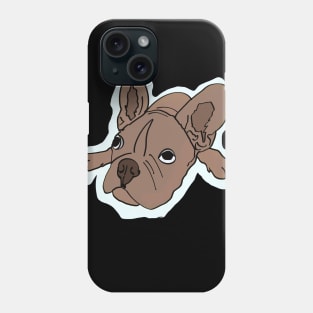 Lazy french bulldog lying on the floor Phone Case