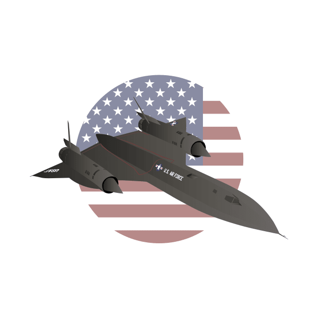 American SR-71 Blackbird Reconnaissance Aircraft by NorseTech