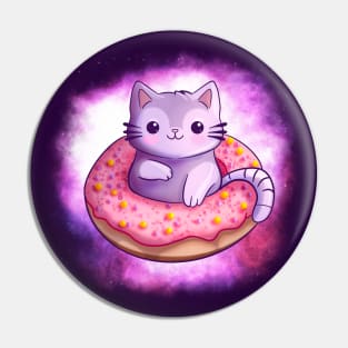 Doughnut Kitten Pin