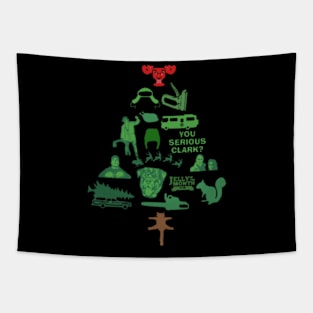 Christmas Vacation Christmas Tree Tapestry