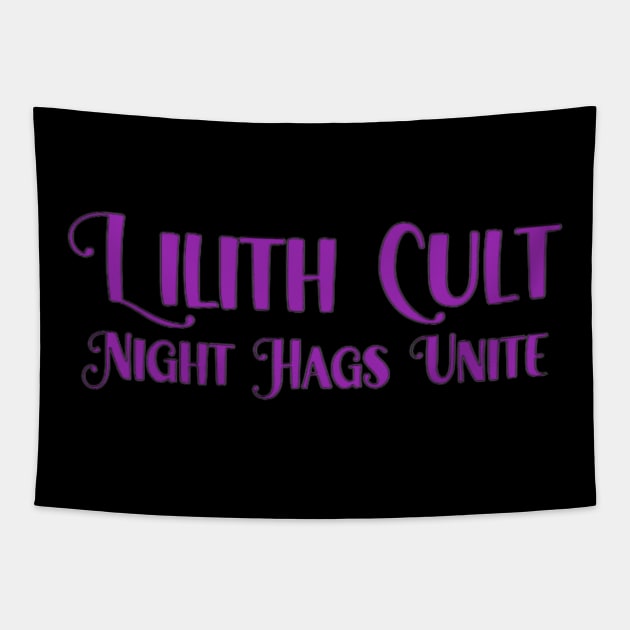 Lilith Cult Tapestry by Dark Coven Studios