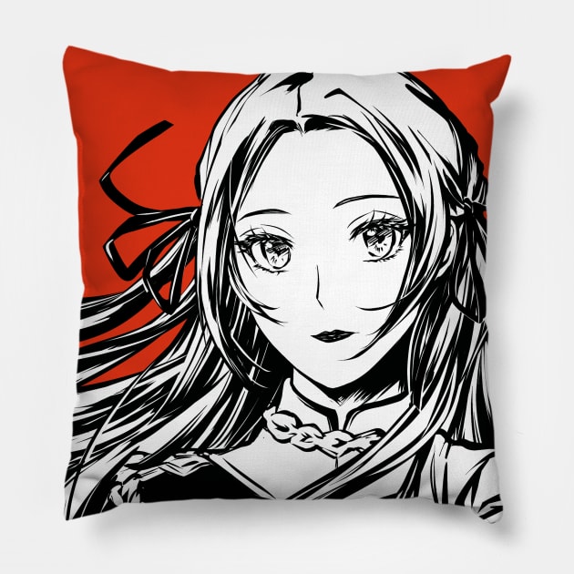 FE3H Portrait Series - Edelgard 1 Pillow by Astrayeah