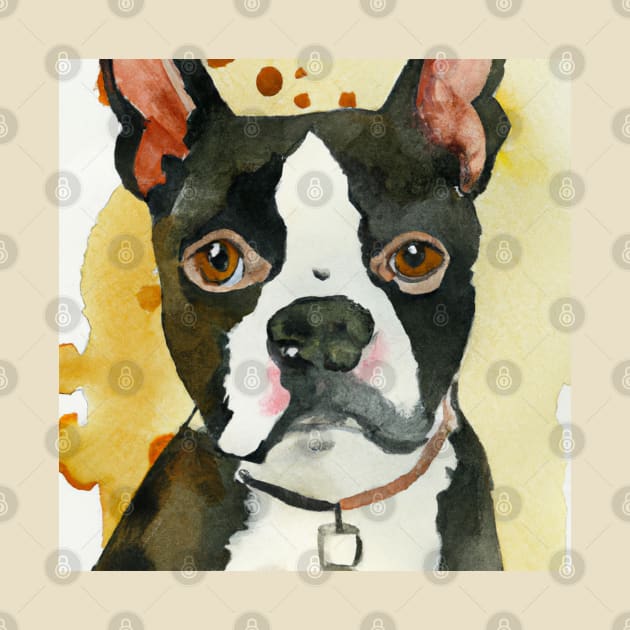 Boston Terrier Pop Art - Dog Lover Gifts by Edd Paint Something