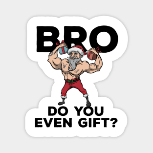 Workout Lifting Lifter Santa Claus Gym Christmas Fitness Magnet