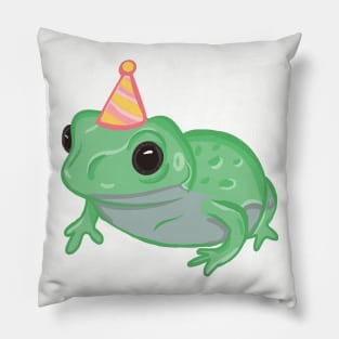 Party Hat Frog Pillow