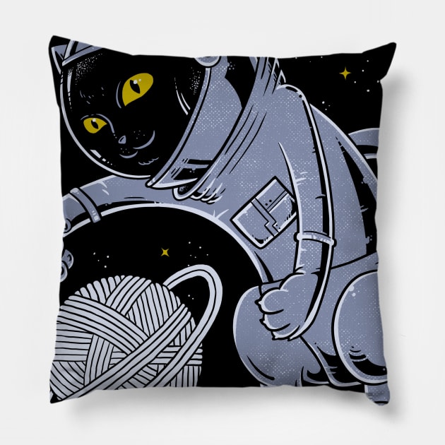 Catstronaut Pillow by UmbertoVicente