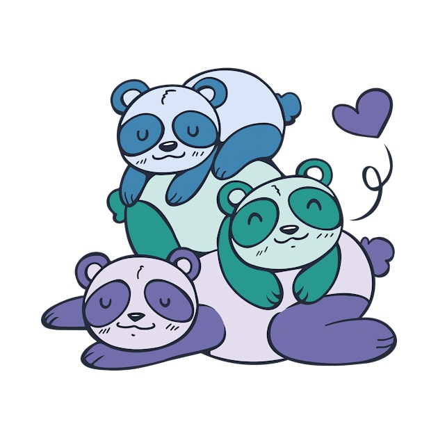 Cute Pandas by LindenDesigns