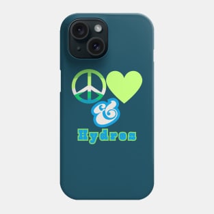 Peace, Love & Hydros - Retro Pop Electric Green Colorway Pacific Northwest Style Phone Case